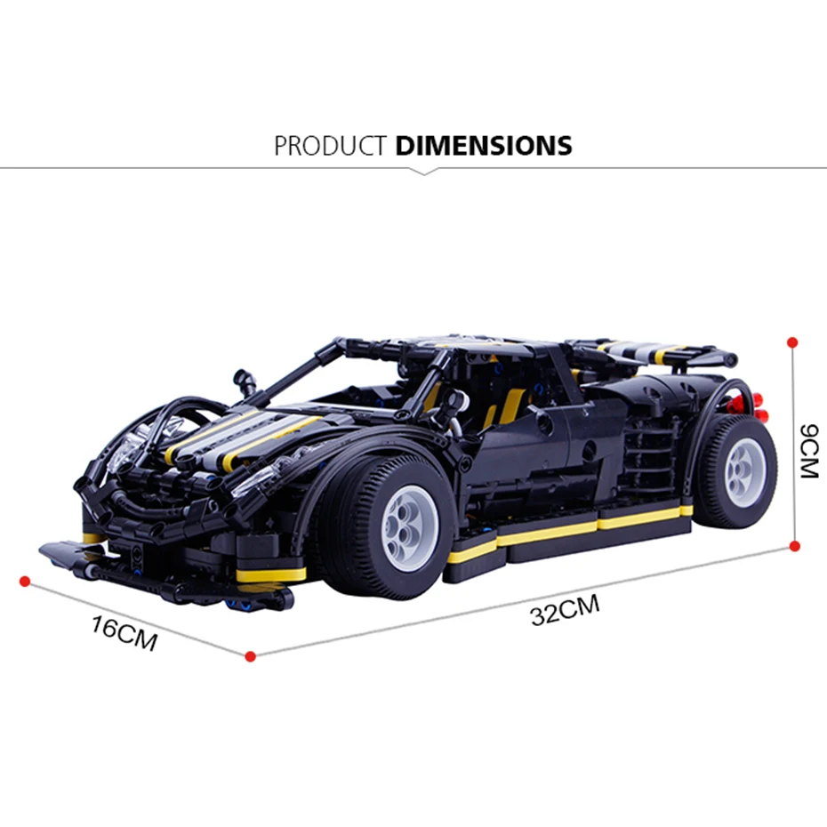 XingBao 07002 креативная серия MOC Car 1177 шт. балисонг набор суперкаров строительные блоки