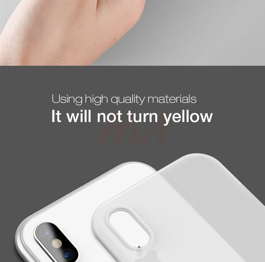 H& A 0,26 мм матовый чехол для телефона для iPhone 6 6S Plus 8 7 Plus чехол ультра тонкий жесткий чехол для iPhone X Xs Max Xr чехол для телефона s