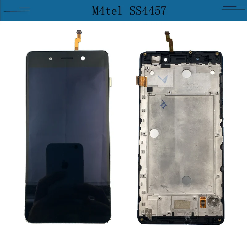 Для M4tel M4 SS4457 ЖК-дисплей+ кодирующий преобразователь сенсорного экрана в сборе черный цвет