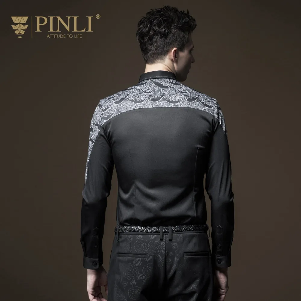 Camisa Social Blusas Pinli повседневные рубашки обычные продукты новая осенняя мужская одежда с длинными рукавами