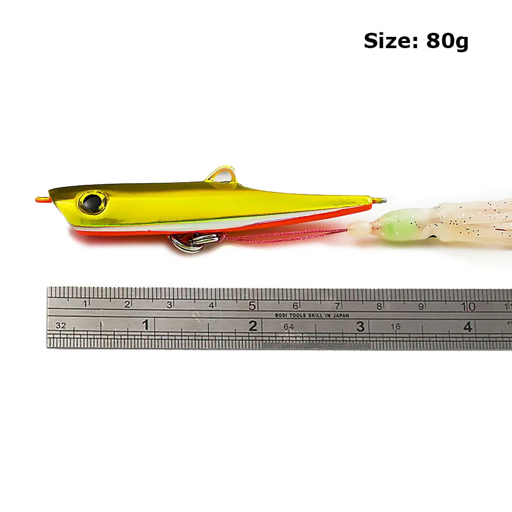 Обратного отсчета 3 шт. 80 г 2 8 унции нижняя доставка Inchiku jigs Snapper Octoups приманка для