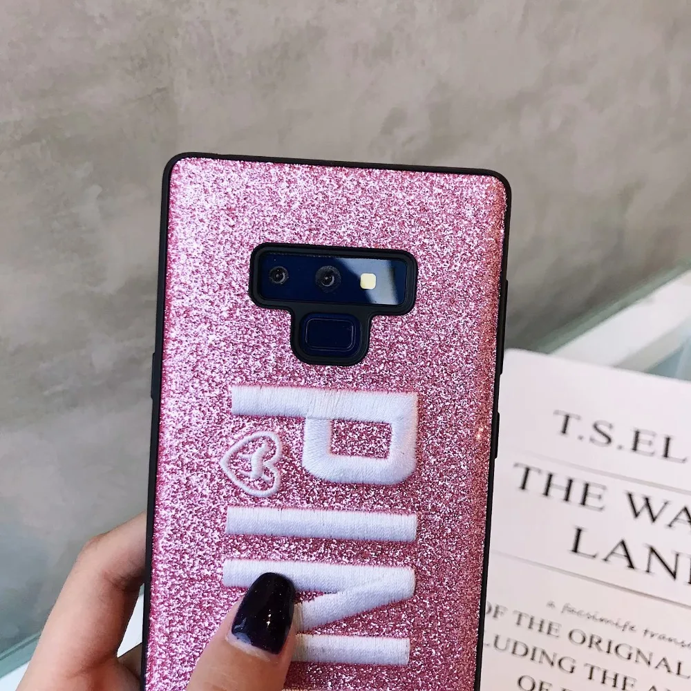 Роскошный брендовый розовый чехол Victoria для Iphone XR XS Max X 7 8 Plus сверкающий с