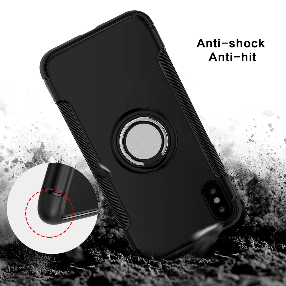 KISSCASE кольцо держатель чехол для iPhone X 7 8 6 6s Plus Чехлы автомобильный Магнитный