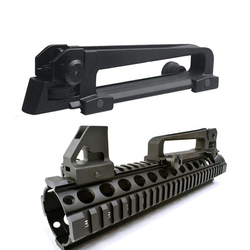 M4 M16 AR15 съемная ручка для переноски с механическим рельсовым креплением задний вздох+ металлические оптические прицелы