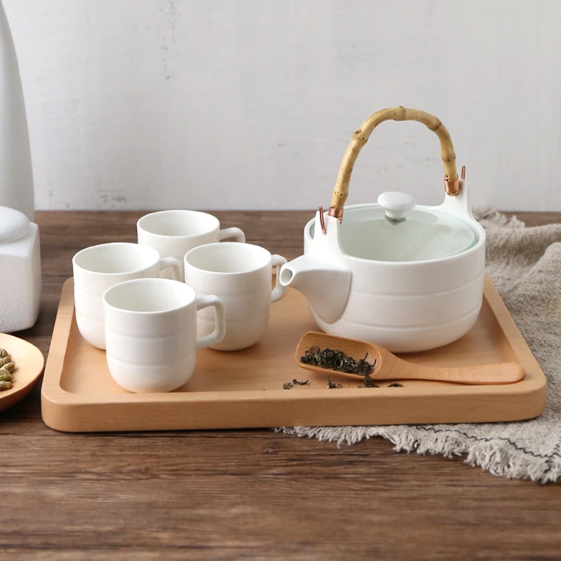 Простой керамический Zen Bamboo чайник послеобеденный чай трава чайная чашка чашка|tea