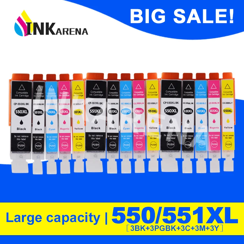 

PGI 550 551 Compatible ink Cartridge for Canon PIXMA IP7250 MG5450 MX925 MG5550 MG6450 MG5650 MG6650 IX6850 MX725 MX925 Printer