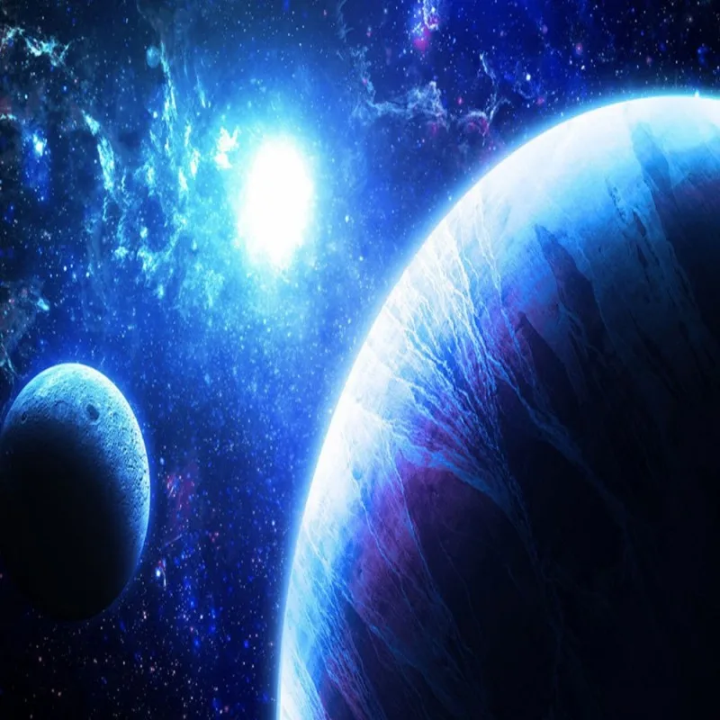 Dropship Colomac Photo Wall Mural Mysterious Earth Star Technology Modern Wallpaper for Kids Room papier peint enfant | Обустройство