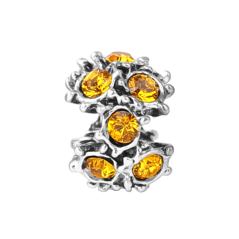 1 Set Fashion Crystal Love Heart Charms Beads Fit pandora Bead Charm Bracelets For Women DIY Jewelry Making SPB094 | Украшения и