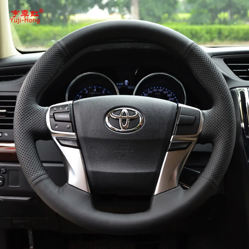 Yuji-Hong Чехлы рулевого колеса автомобиля чехол для Toyota MARK X eiz 2010-2013 натуральная кожа ручной работы верхний слой коровья кожа