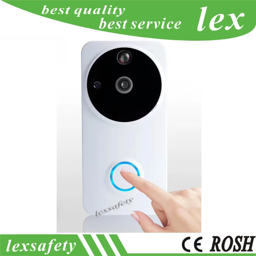 

Smart Doorbell 720P HD Security Camera With Chime,Real-Time Two-Way Talk And Video,PIR Motion Detection App Control IOS Android