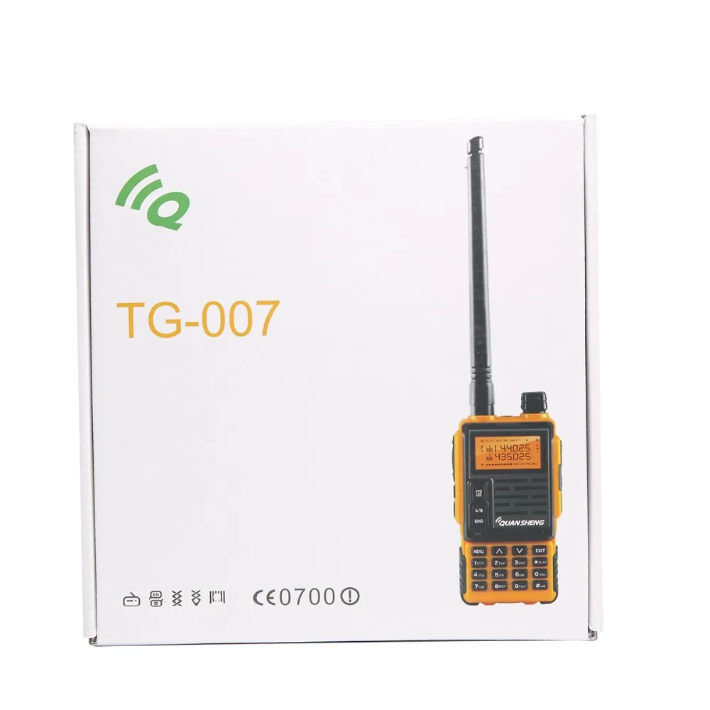 Портативная рация Quansheng TG 007 Talkie Двухдиапазонная UHF VHF DTMF FM 10 км HF приемопередатчик