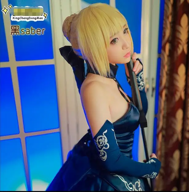 Женское вечернее платье FATE Zero Fate/Stay Night Arturia Pendragon Черное для костюмированной