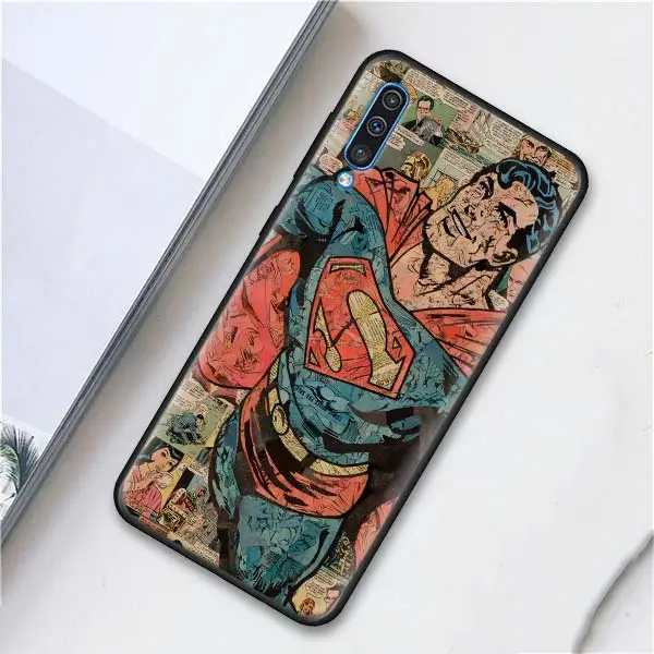 011 Ironman Marvel Мстители Супергерои мягкие чехлы для телефонов samsung Galaxy A6 A7 A8 Plus A9 A10 A20 A30 A40 A50 A70 M30 M20 черный C - Цвет: 011