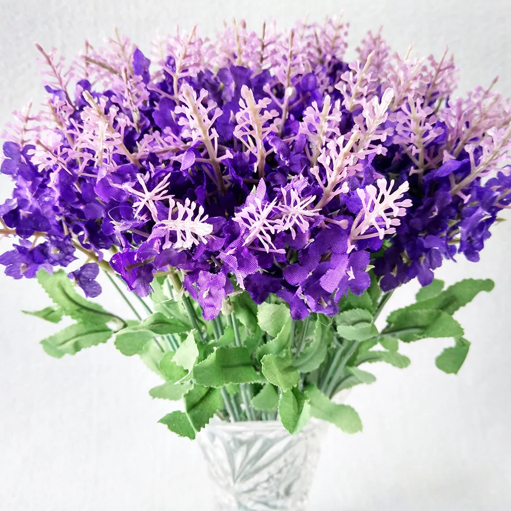 Искусственная Лаванда 10 элементов используется для имитации цветов свадебное