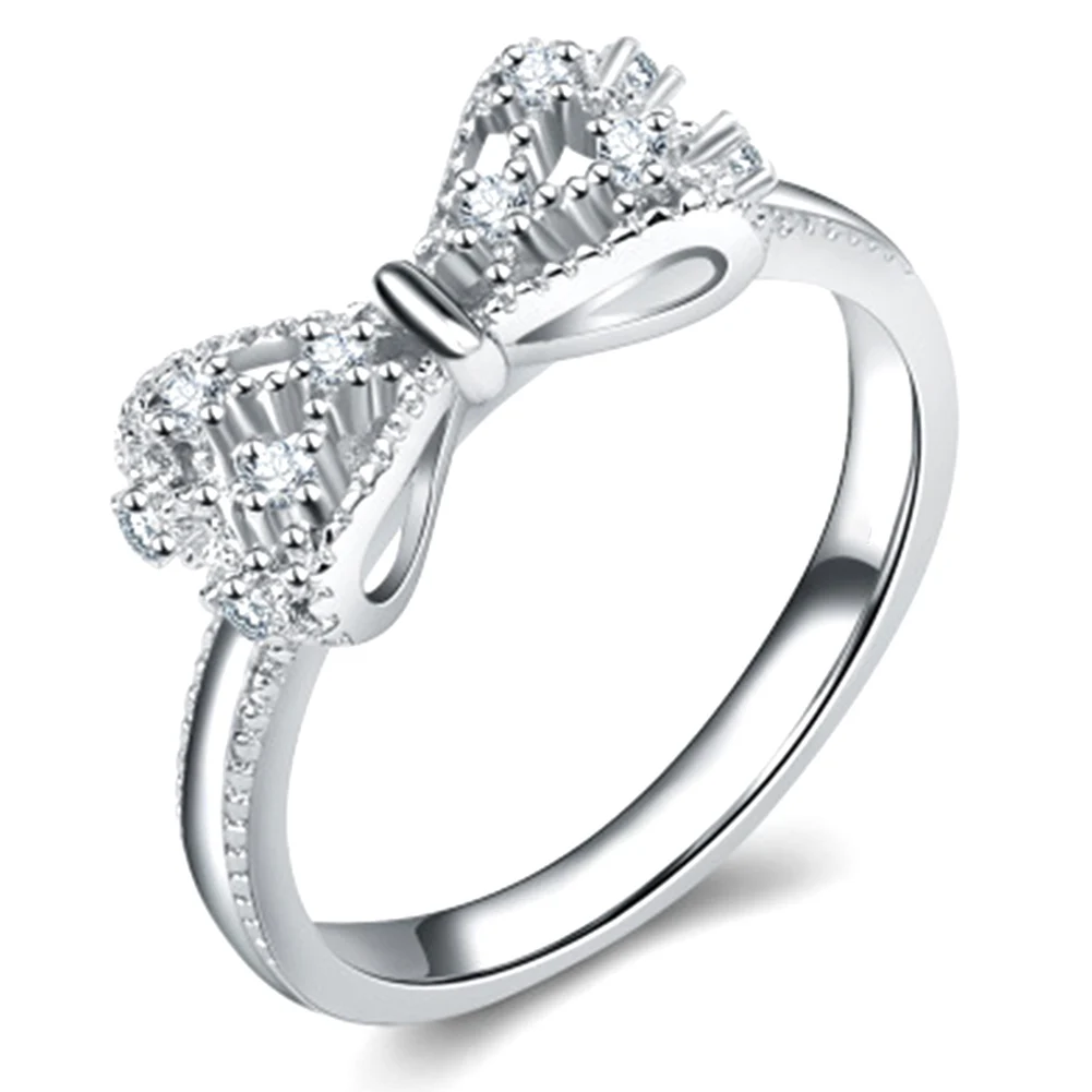 2019 Австрийские кольца с кристаллами золотого цвета кольцо на палец бантом