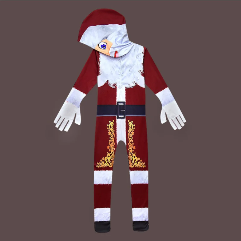 boys kids merry christmas gifts children Santa Claus cosplay clothing suit party dress coverall Onesies clothes 3-14Y |