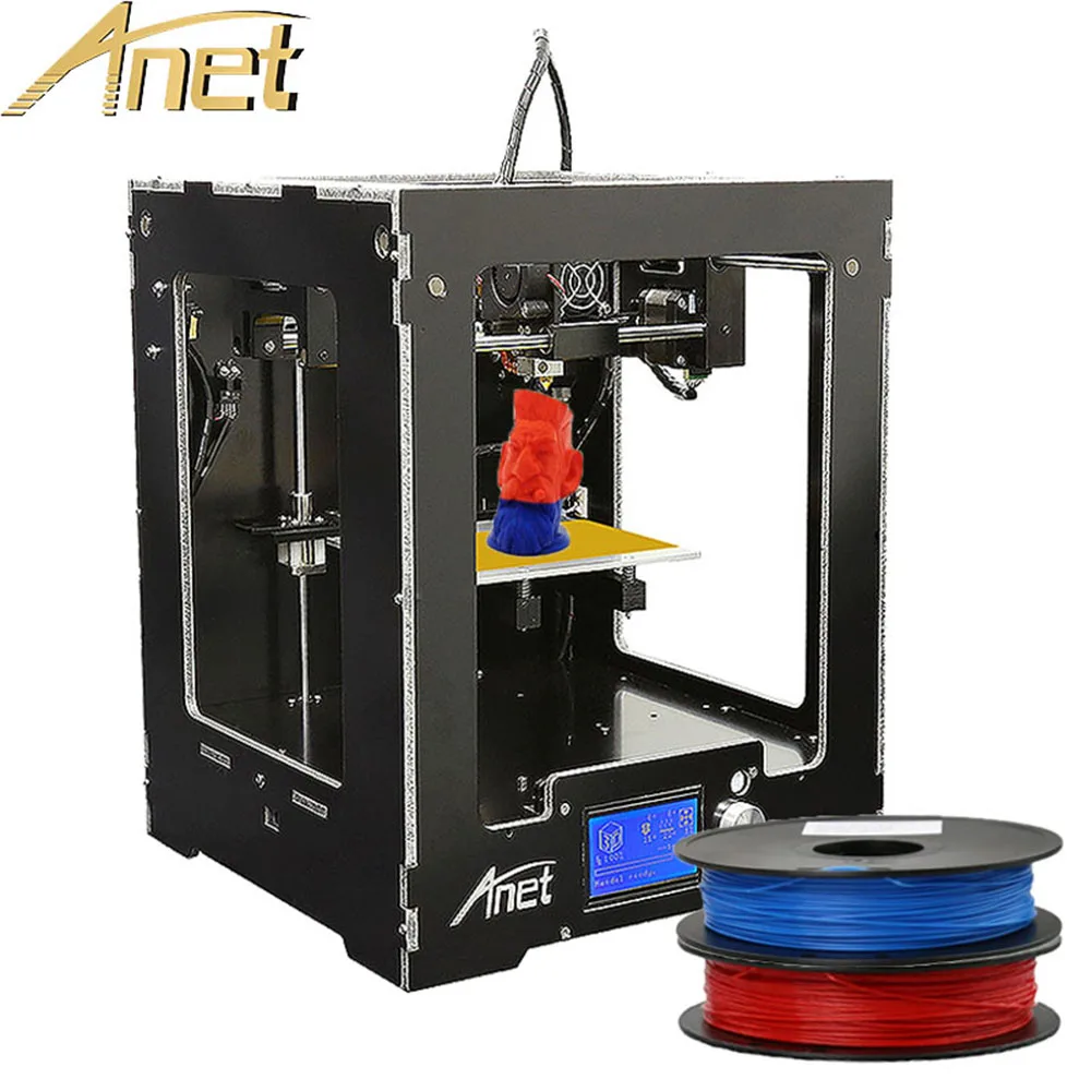 Высокая точность Anet A8 A6 A3S A2 E10 3d принтер дешевый dekstop reprap prusa i3 diy комплект с