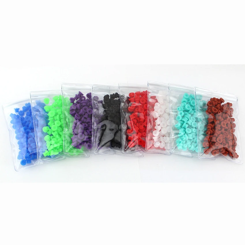 100 шт. силиконовые прочные &quotТ&quot втулки для тату иглы подушечки пистолета