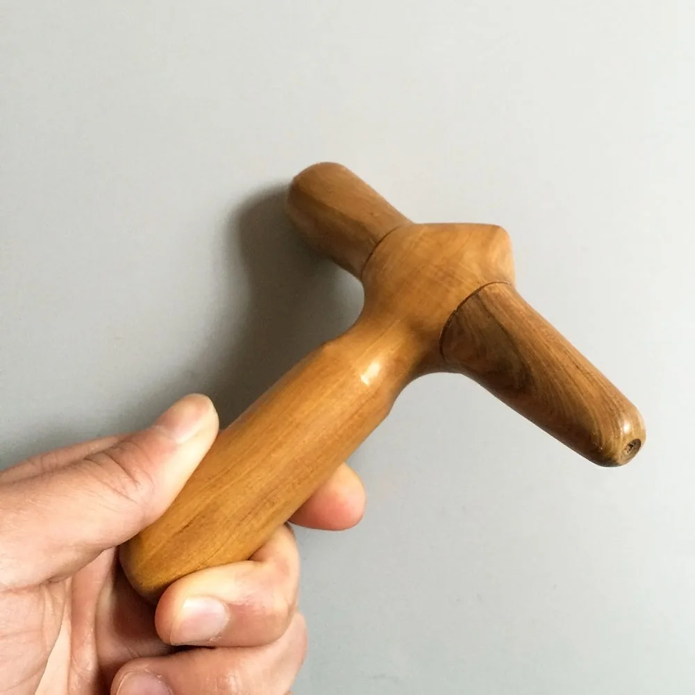Деревянная Ручная ножка ног тела массаж точка акупунктуры палка крест Молот