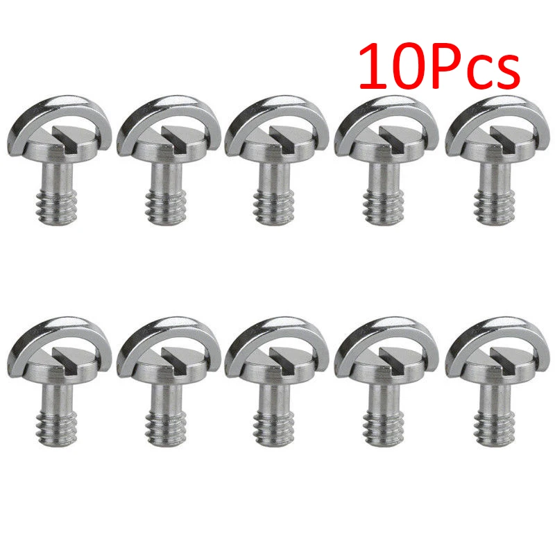 10pcs Camera Tripod Captive 1/4 Inch Folding D-Ring Adapter Screw Cam Monopod Quick Release Plate for | Инструменты