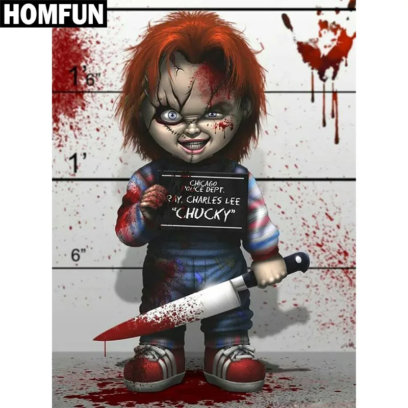 Алмазная вышивка HOMFUN для творчества распродажа алмазная живопись ужасный