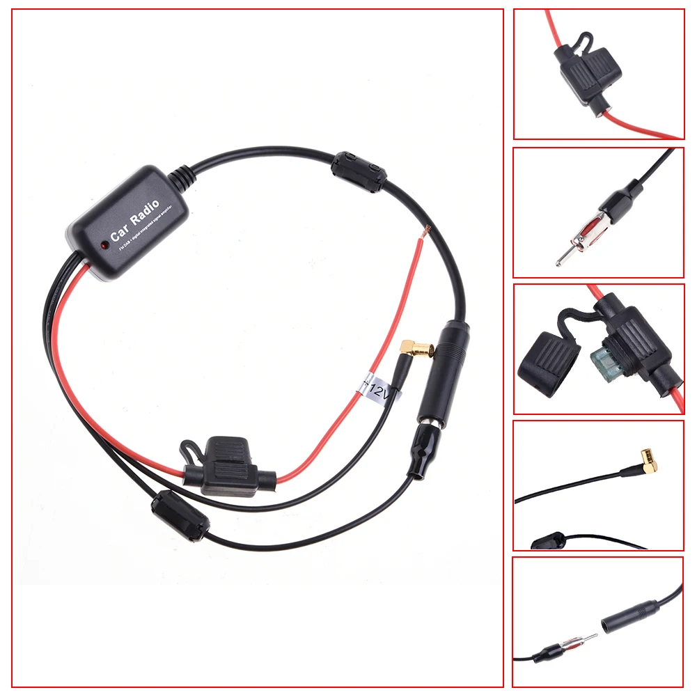 2 в 1 Универсальный DC12V авто радио FM антенна DAB приемник усилитель сигнала для лодки автомобиль Лодка автомобильная антенна усилитель