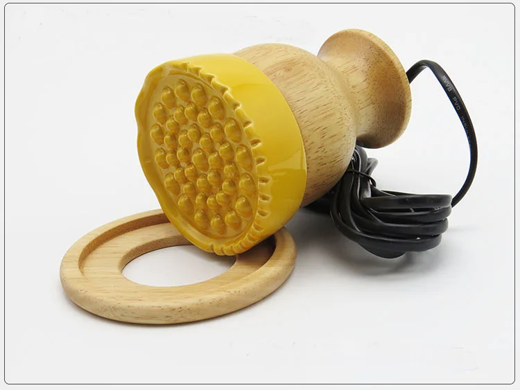 

Electric Ceramic Pot Energy Scrapping Heating Massage Pot Meridian Acupuncture Point Therapy For Arm Leg Body Abdomen Home Use