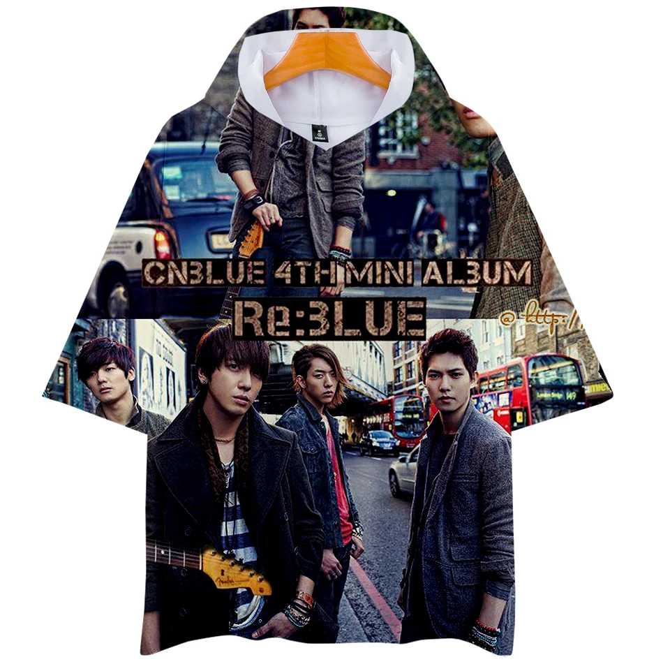 Модные корейские толстовки Kpop CNBlue с 3D принтом рубашки в стиле Харадзюку