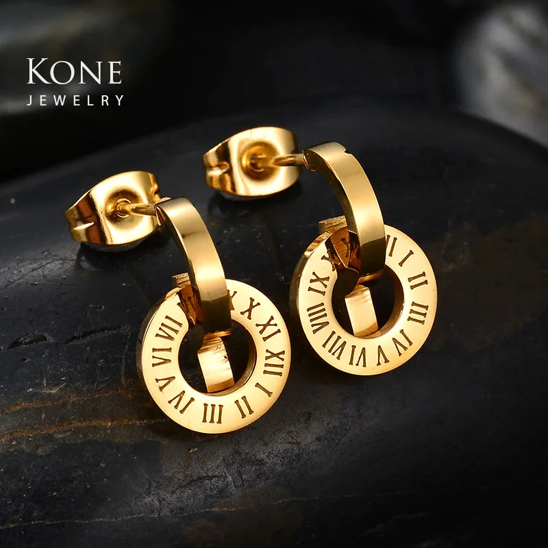 Женские серьги-гвоздики UZone роскошный простой современный ювелирный круг