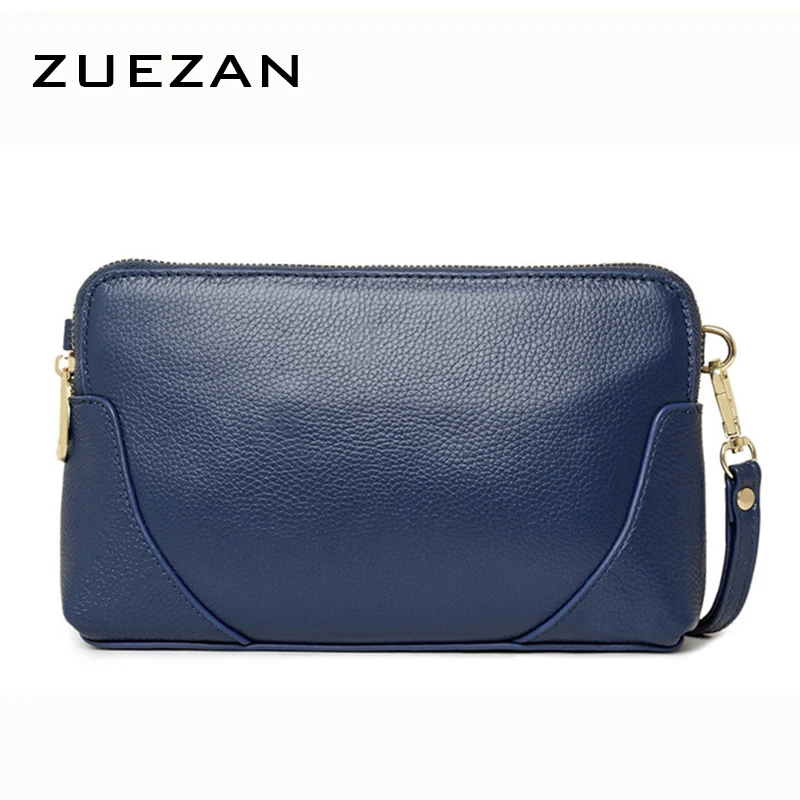 Женский клатч из натуральной телячьей кожи с 2 молниями|a205|bag bronzebag louis |