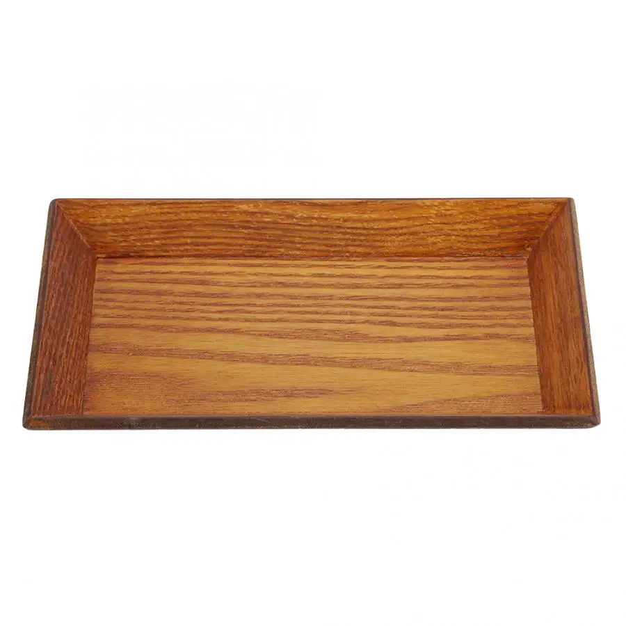 Квадратный деревянный поднос для суши закуски сухого пирога десертная тарелка