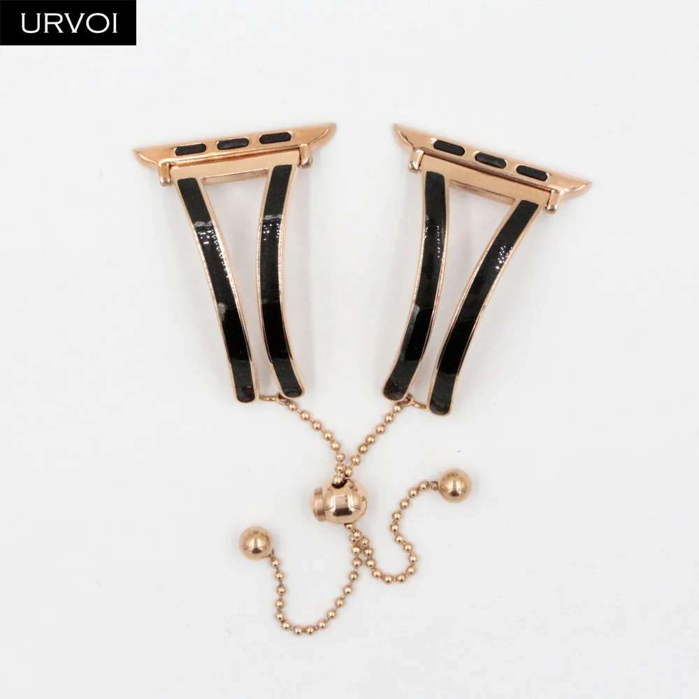 URVOI braceket для Apple Watch series 4 3 2 1 ремешок iWatch girl Женская цепочка наручная манжета из