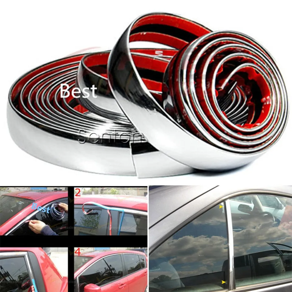 ZDPARTS 5 м хромированная отделка Автомобильная молдинговая полоса декоративная