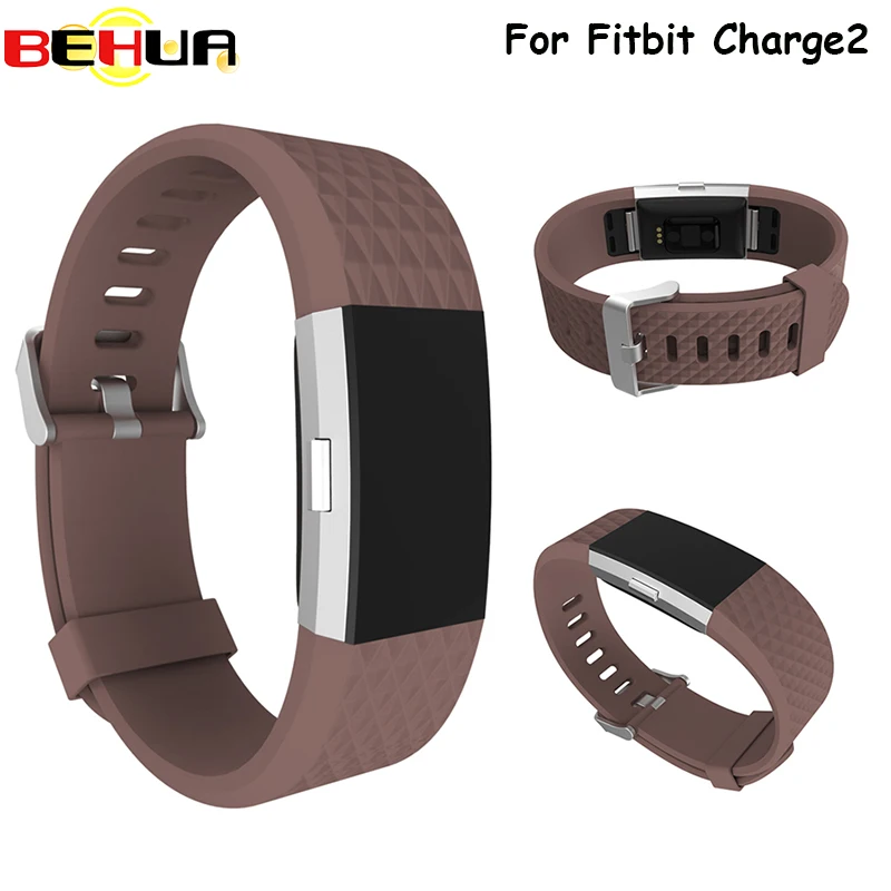 11 видов цветов 3D Силиконовый ремешок для часов браслета FitBit Charge 2 Charge2 смарт