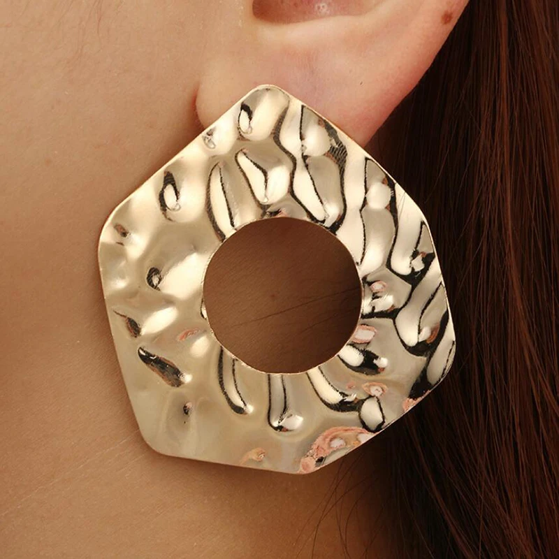 YAOLOGE/модные круглые геометрические висячие серьги в стиле панк для женщин