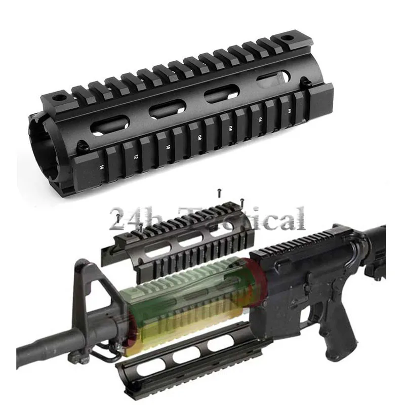 6,7 дюймов AR15/M16 винтовка Quad Rail Handguard Пикатинни Монтажная винтовка аксессуары для охоты стрельба