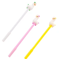 30pcslot creative student sprouting animal beast alpaca cartoon gel pen 0 5mm mix design for gift