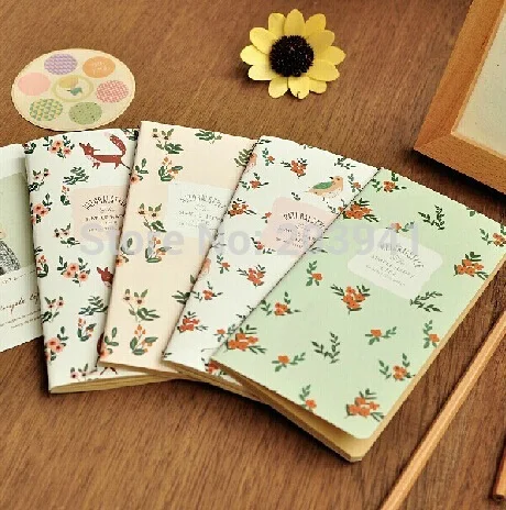 1 шт./лот карманная книга Kawaii с красивыми цветами милые канцелярские