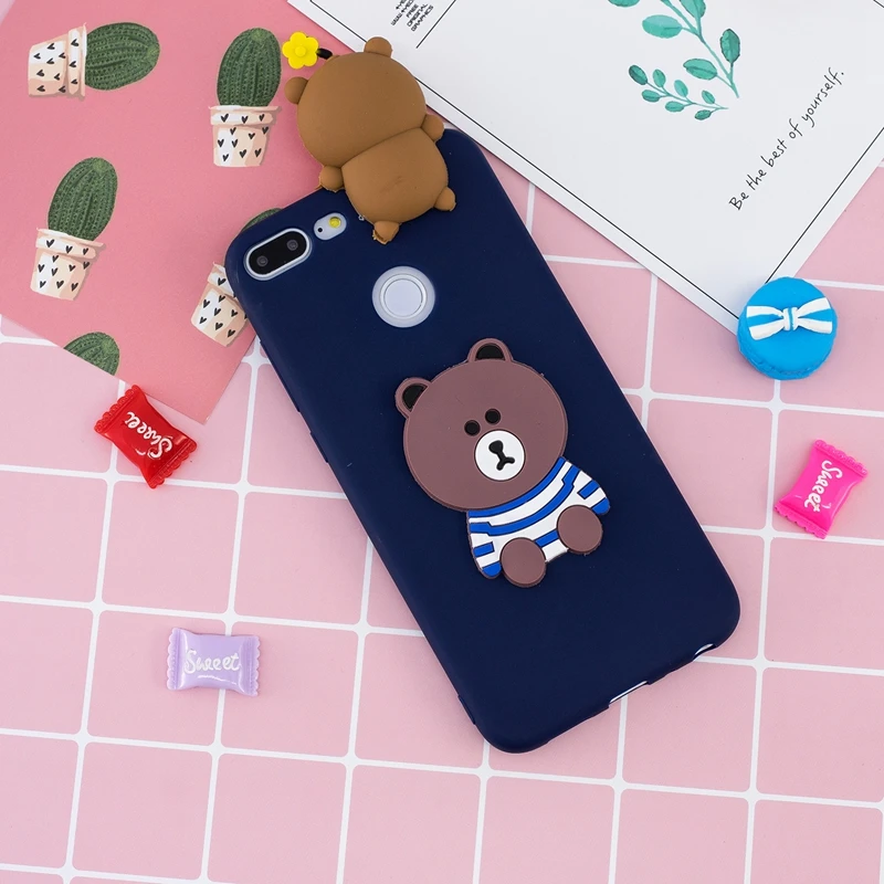 Honor 9 Lite чехол для телефона на huawei P Smart Cover забавная 3D игрушка панда кактус мягкий чехол для Fundas huawei P Smart Honor 9 Lite чехол