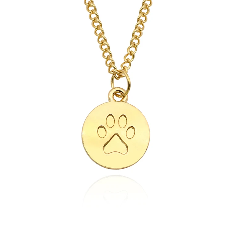 Gold paw necklace Массажная расческа котенка ожерелье с подвеской в виде собачьей лапки Для женщин цвета: золотистый, серебристый эмаль коготь животного ног печати Цепочки и ожерелья s и кулоны ювелирные изделия подарок для владельцы собак - Окраска металла: Gold paw necklace