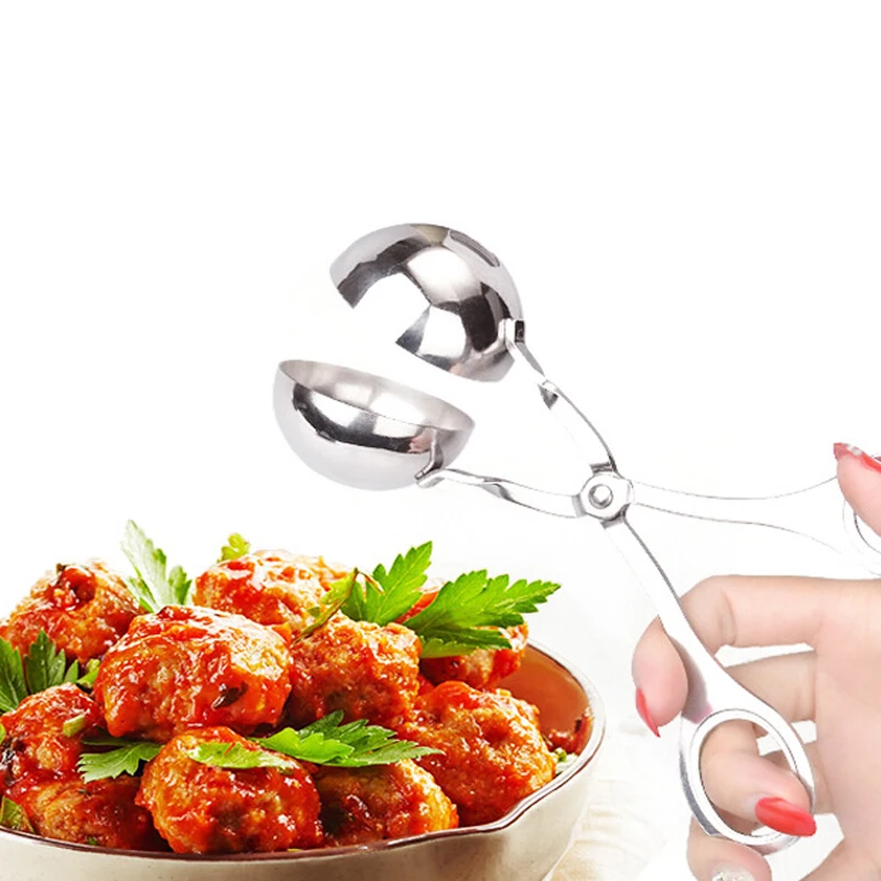 Удобный нержавеющая сталь Meatball Фаршированная Фрикаделька клип Рыба DIY мячик для мяса рис и кофе 16 см/17 см мясные когти гамбургерная форма