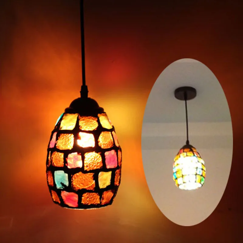 Тиффани лампа креативный кулон в средиземноморском стиле огни для ресторана