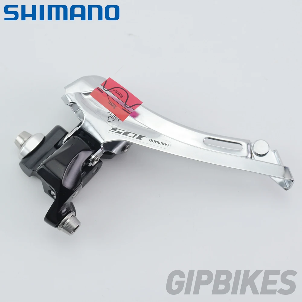 Shimano 105 FD-5700 Road Bike Front Derailleur 10 Speed Braze on / Clamp 31.8mm 34.9mm Black Silver | Спорт и развлечения