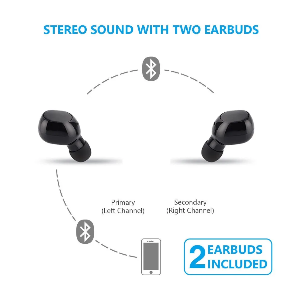 TWS 16 беспроводные bluetooth наушники гарнитура с зарядным боксом микрофоном 3D стерео
