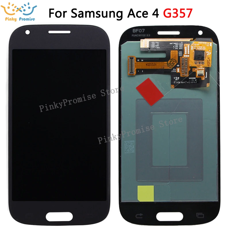 Белый/серый супер AMOLED ЖК дисплей для Samsung Galaxy Ace 4 SM G357 G357FZ Ace4 с сенсорным экраном и