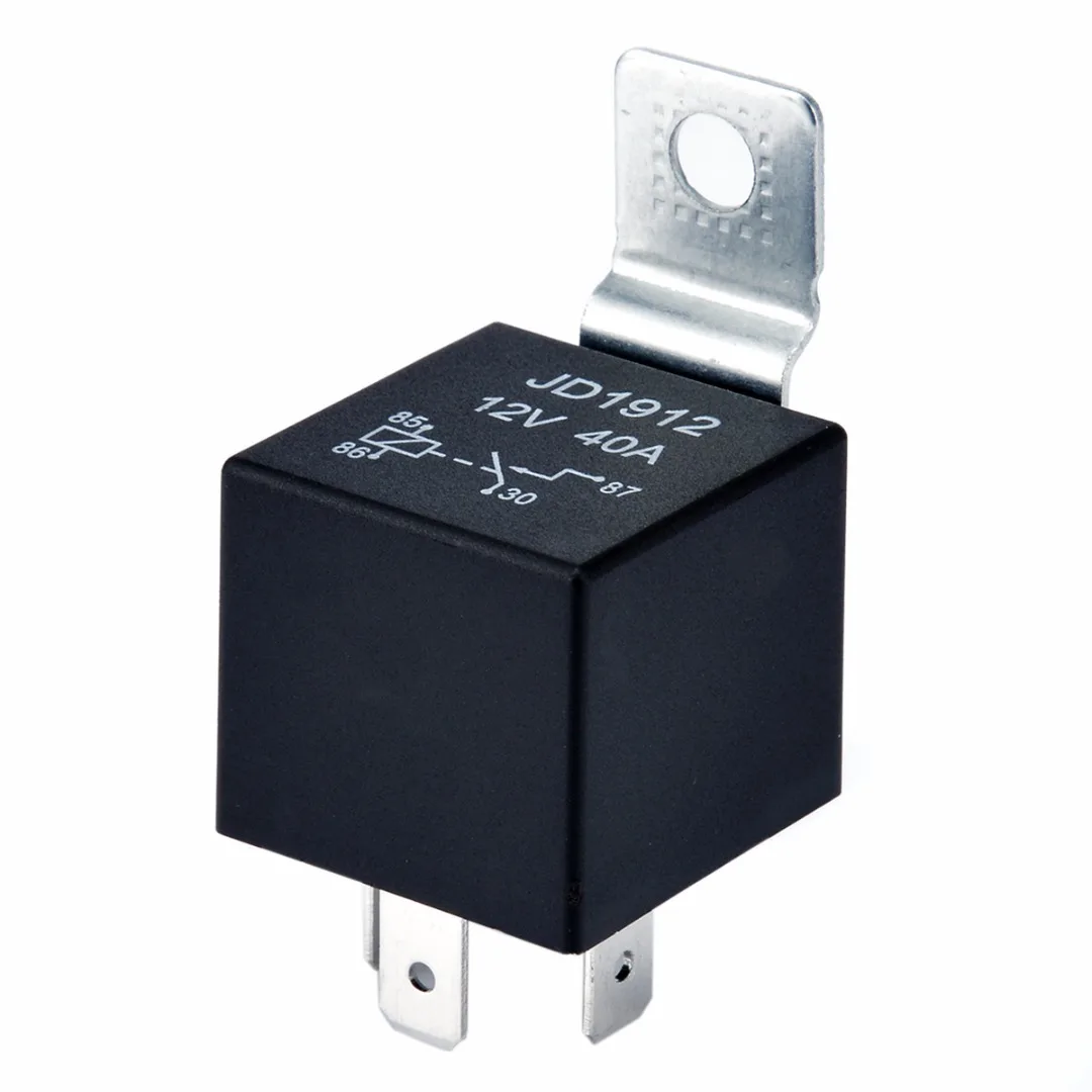 1 шт. DC 12V 40A черный реле 4 PIN прочный автомобильный Грузовик Лодка реле замыкающий контакт реле 27,5*28*25 мм