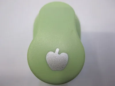 Apple Мини furador 8/10 мм с украшением в виде милого цветка Бумага резак пуансон ручная машина для тиснения просверленные Скрапбукинг furadores Эва(этиленвинилацетат - Цвет: Apple