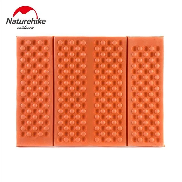 Orange Naturehike Outdoor Ultralight Folding Camping Mat Foam Cushion Moistureproof Mattress Egg Slot Design Comfortable Sitting Pads - Цвет: Orange