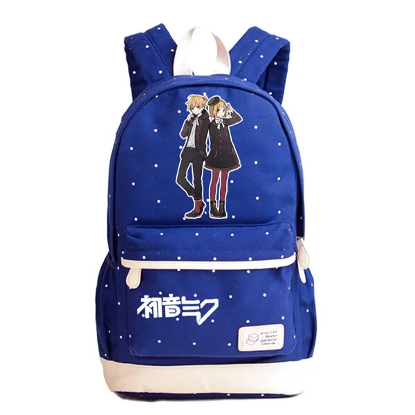 5 Музыкальный Хацунэ Мику Печать Рюкзак Kawaii женские сумки на плечо Miku Mochila Feminina Холст Школьные сумки для девочек-подростков - Цвет: 5