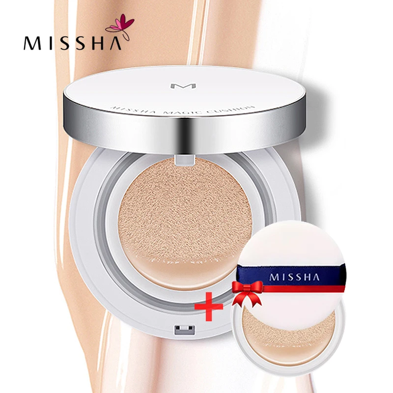 Корейская косметика MISSHA M Волшебная Подушка увлажнение воздуха отбеливание безупречный BB крем солнцезащитный Серебряная сторона безупречный стиль#21#23
